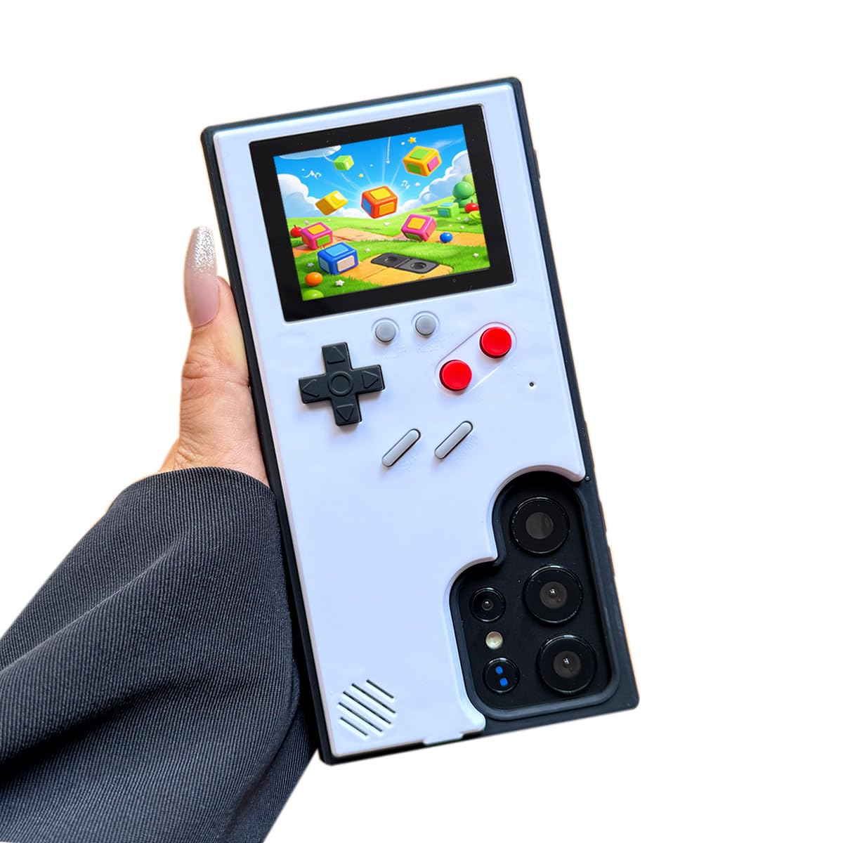 ERAKOLE Game Phone Case for Samsung Galaxy S22 Ultra, Nostalgic Game Case for Samsung Retro Playable Gaming Design, Classic Creative Funny Birthday