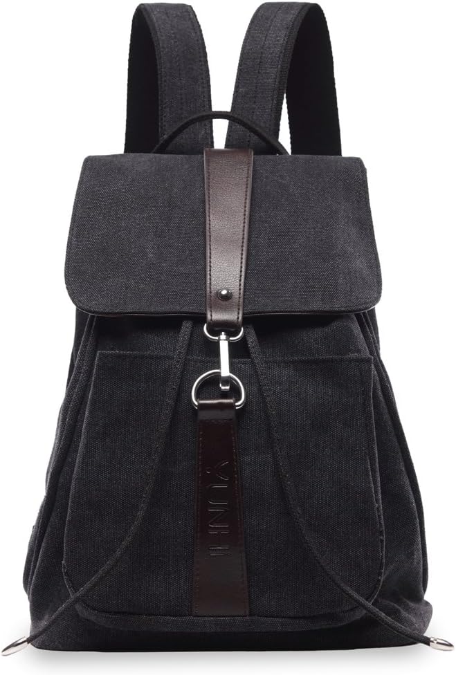 Canvas Backpack for Girls/Women(Black)