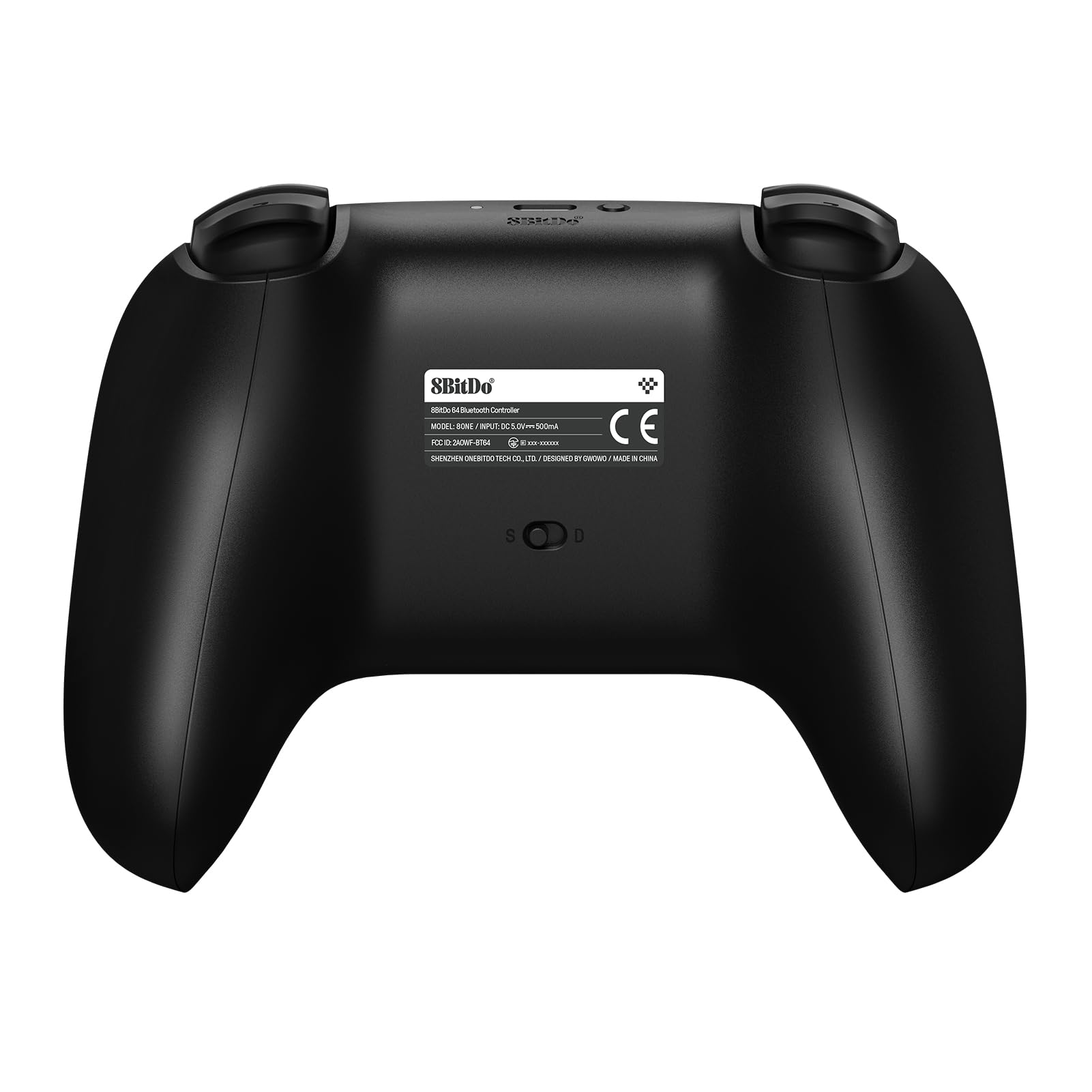 8Bitdo 64 Bluetooth Controller for Analogue 3D, Switch, Windows, Android (Black)
