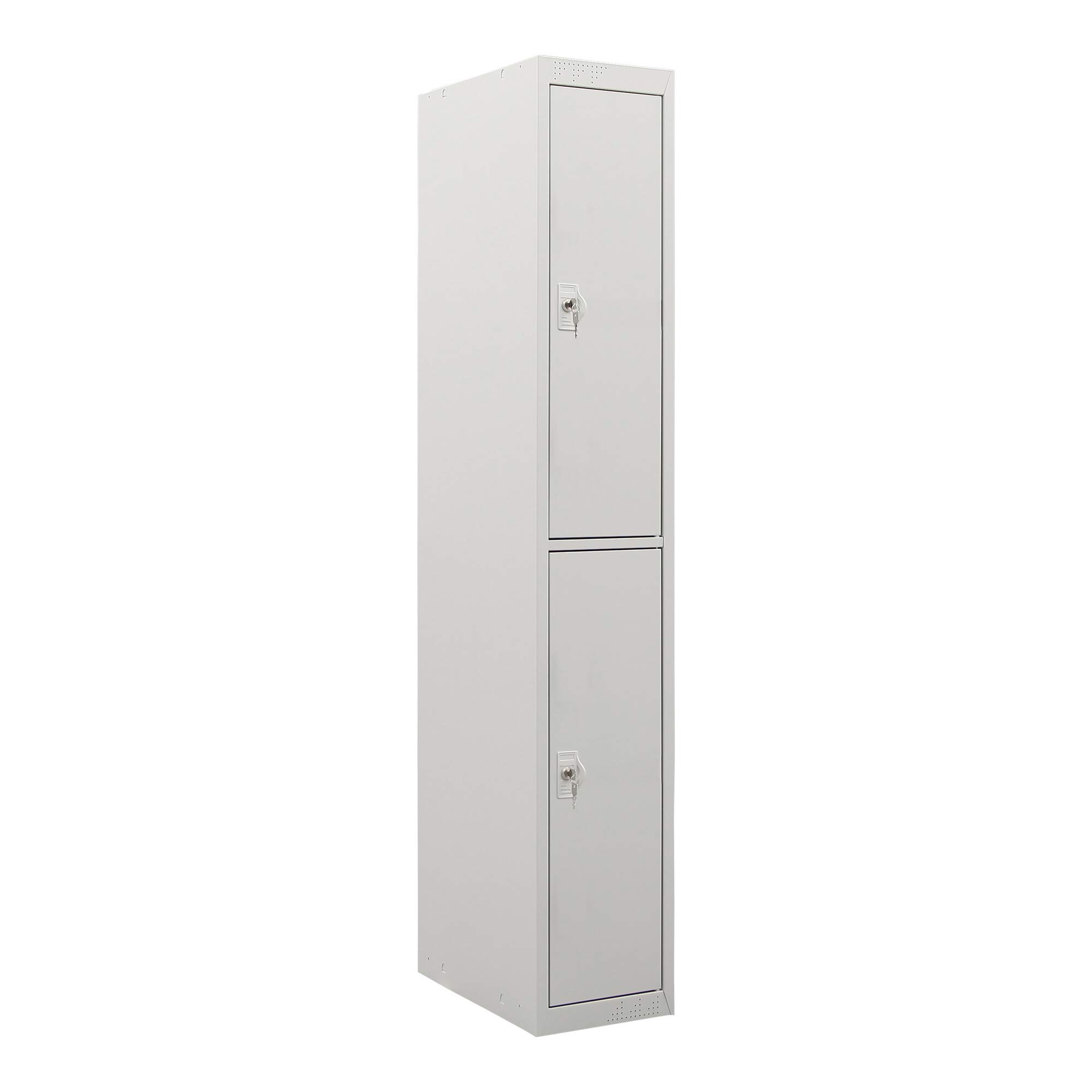STIER Armadietto da spogliatoio 2 scomparti 1800x300x500 mm grigio luce