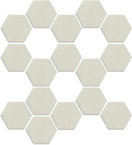 BXI Panel de pared hexagonal autoadhesivo 3D 142 x 123 x 04 pulgadas 16 azulejos de pared para despegar y pegar paneles de revestimiento de pared