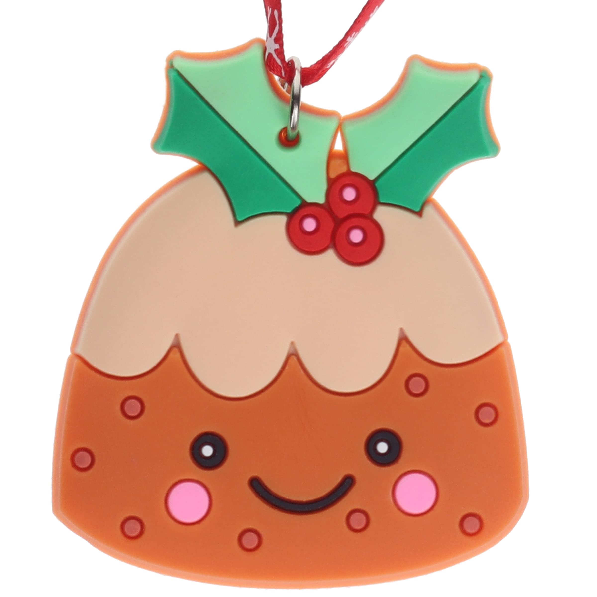 Stands Out, Supplying Outstanding Gifts Christmas Pudding Cute Hanging Christmas Tree Decoration Silicone Ornament Novelty Bauble - Stocking Filler - Secret Santa - Colourful Multicoloured - Small Gift - Funny