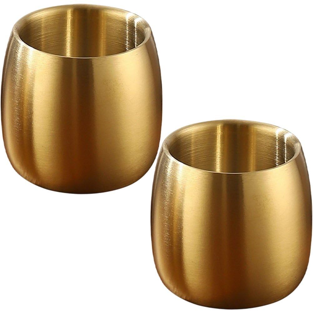 Tasses expresso inox double paroi : finis les cafés froids et les brûlures aux mains en duo