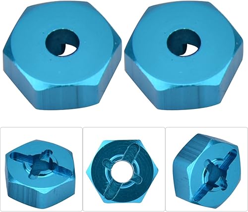 Miniatura 5 de Adaptador hexagonal de rueda, 0.276 in a 0.472 in de aspecto exquisito adaptador de cubo hexagonal para WLtoys modelo RC coche, N. 545