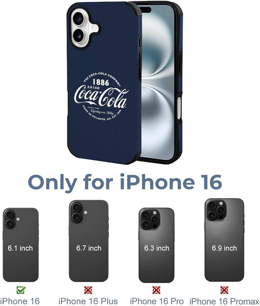 Amazon.co.jp: コカコーラ iPhone 16 ケース iPhone16/16 Plus/16 Pro
