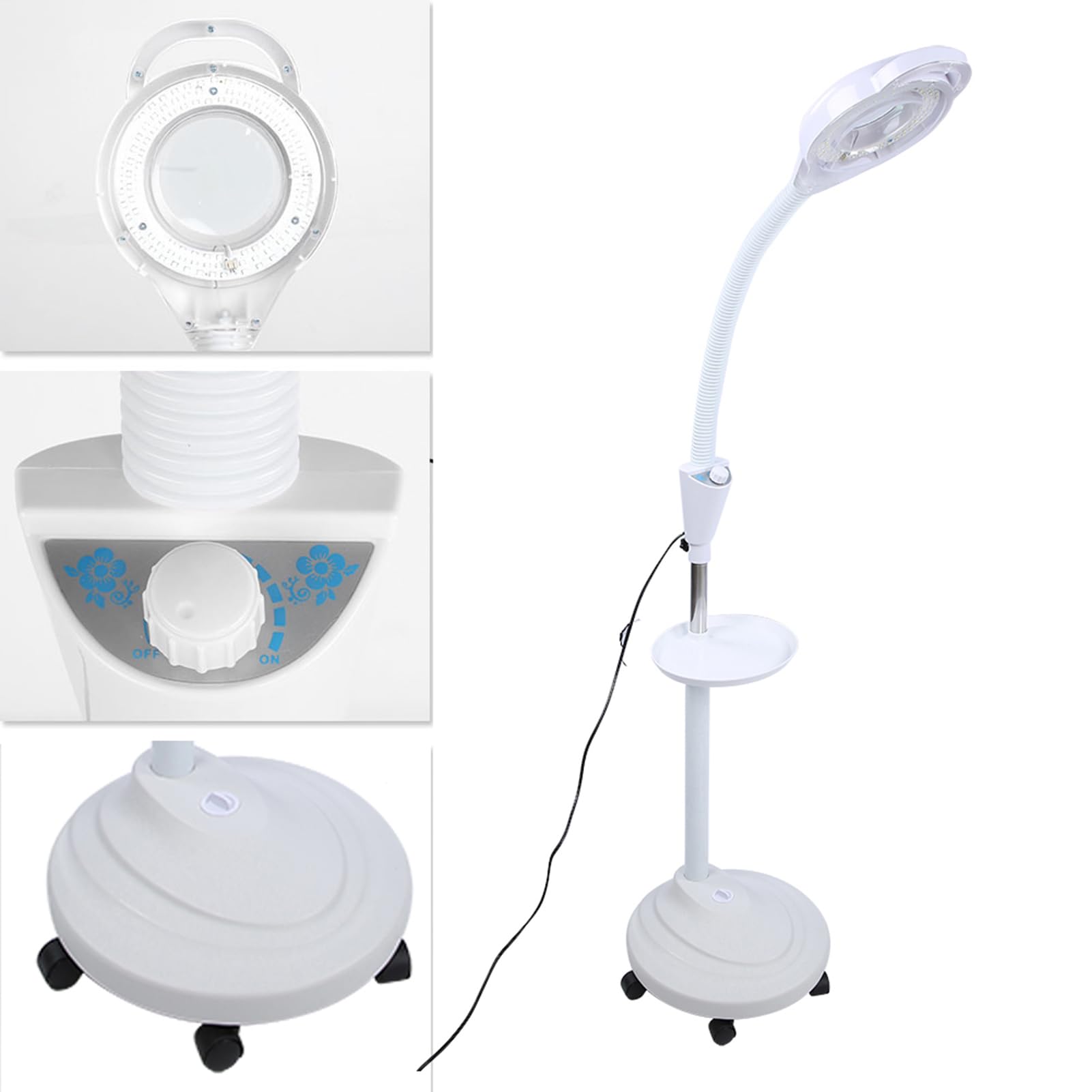 Lampa Powiększająca 3x 120 Diod LED. Stojak z regulacją