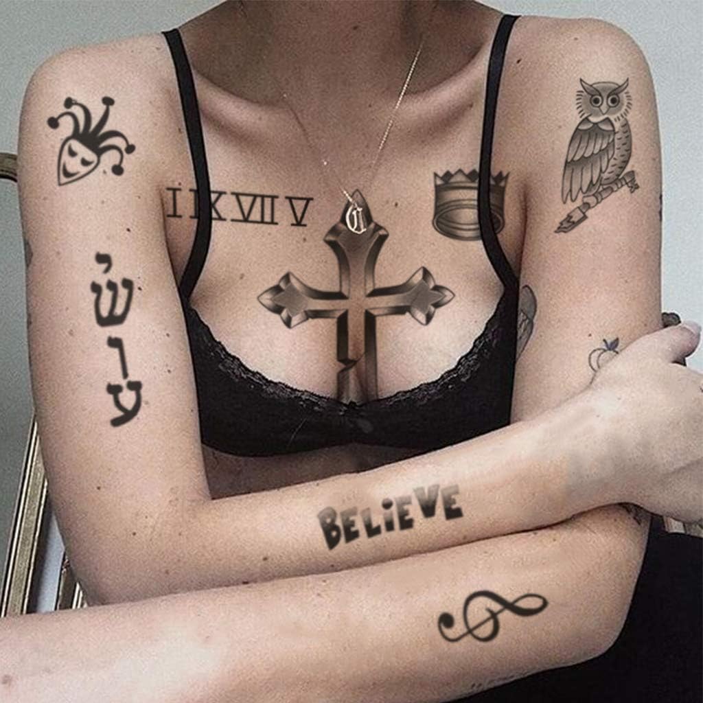 J.B Life-Size Tattoos (vs. Stickers) - Realistic, No Commit for Concert⁢ Fans!