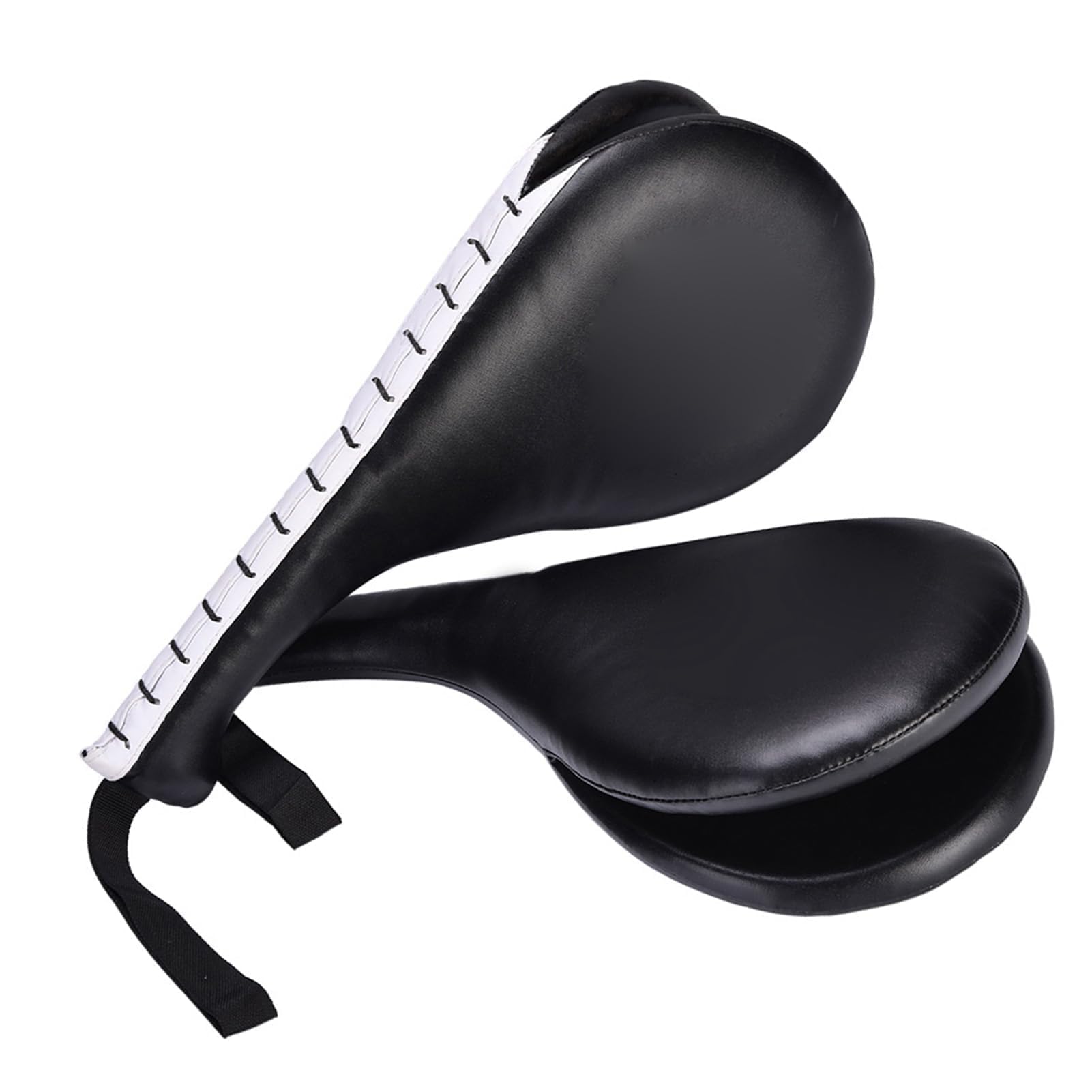 Addestramento durevole del cuscinetto di calcio del Taekwondo 2pcs (nero), applicabile nella pratica di battuta del Taekwondo, arte marziale