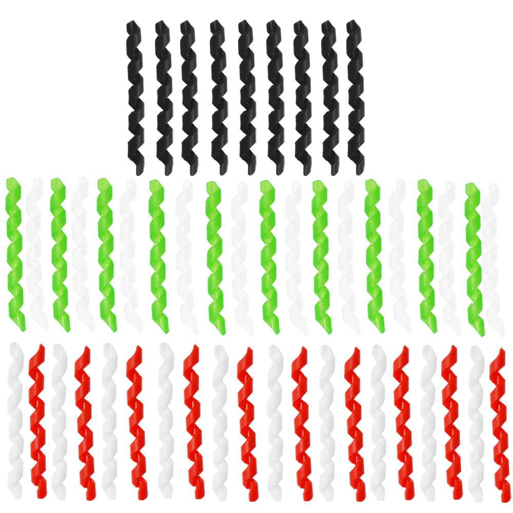 Pirhosigma 10 Pcs 5 Colors Wrap Spiral Bicycle Cable Sleeve Rubber Housing Protector Frame Guard for MTB Bike Shift Brake Line Pipe Anti-Friction Black Red White Green Transparent
