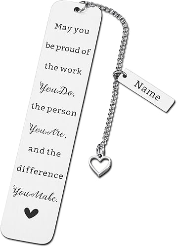 Miniatura 1 de Marcapáginas de regalo de agradecimiento para compañeros de trabajo personalizados para mujeres, hombres, colegas, jefes, líderes, empleados,