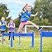 FORZA METIS Junior Foam Hurdles [Set of 4] – Adjustable Speed Training Hurdles for Young Athletes – Choice of 4 Vibrant Colors (Green)