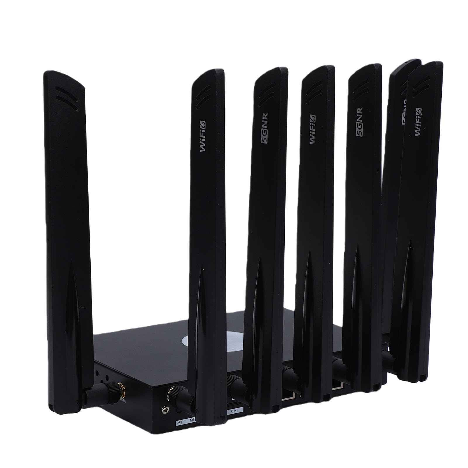 Modulo Chip Router 5G WiFi 6 Dual SIM CPE 7 Antenne Ad Alto Guadagno Gigabit LAN per Streaming 4K e Lavoro Remoto (Spina europea)
