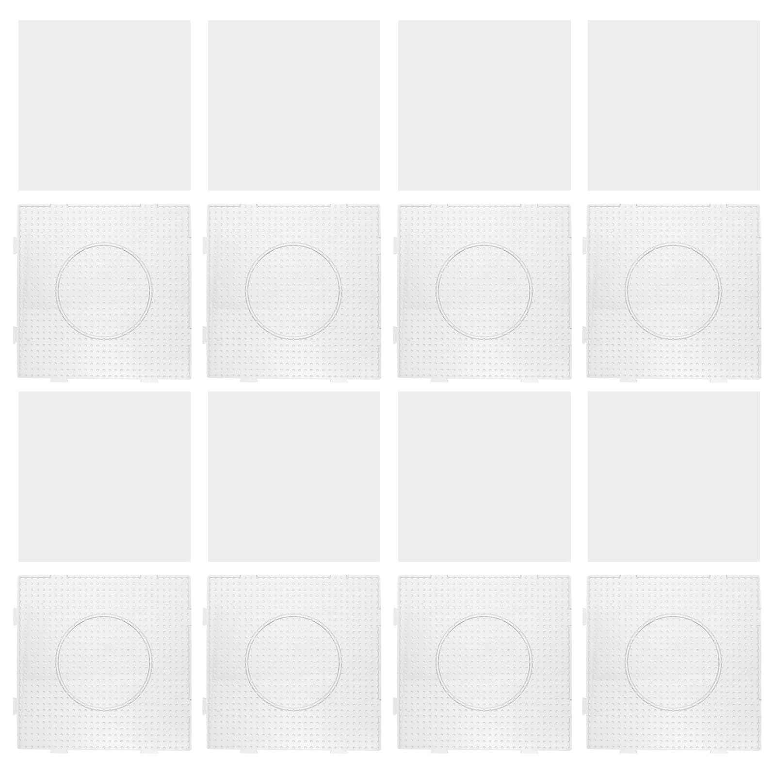 Tableros de cuentas fusibles de plástico resistente para crear figuras sin deformarse 8