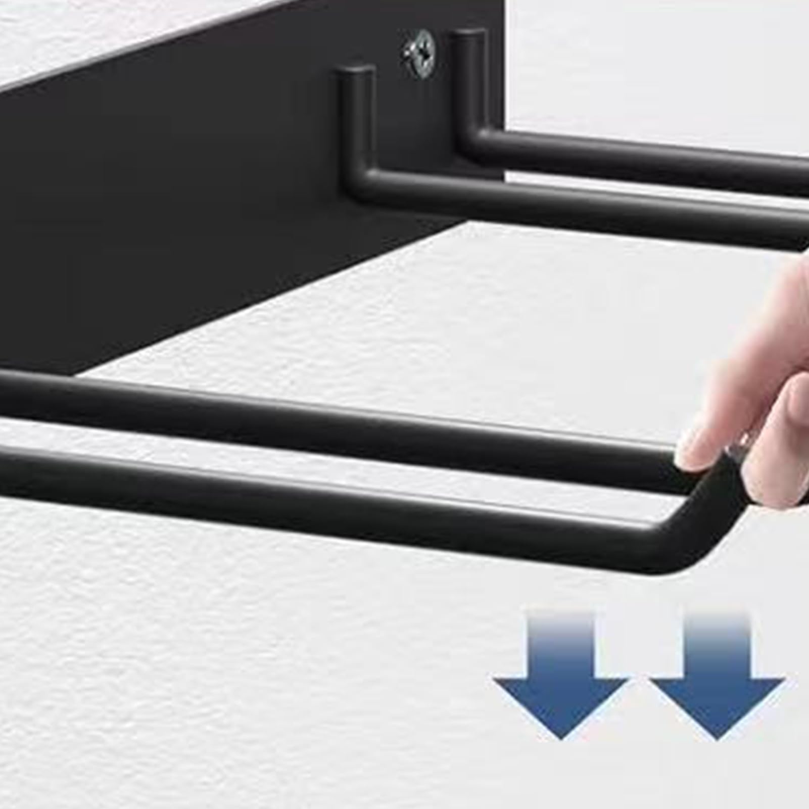 Estante para Herramientas de Pared Estante De Pared Resistente Con | Gancho Para Escobas Y Fregonas Para Sillas Escaleras Rastrillos Garaje Jardin Y Hogar