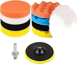 11Pcs Kit 3-Inch Buffing Pad Car Foam Drill Sponge Wool Polishing Pads Car Buffer Polisher for Sanding, Waxing, Sealing Glaze