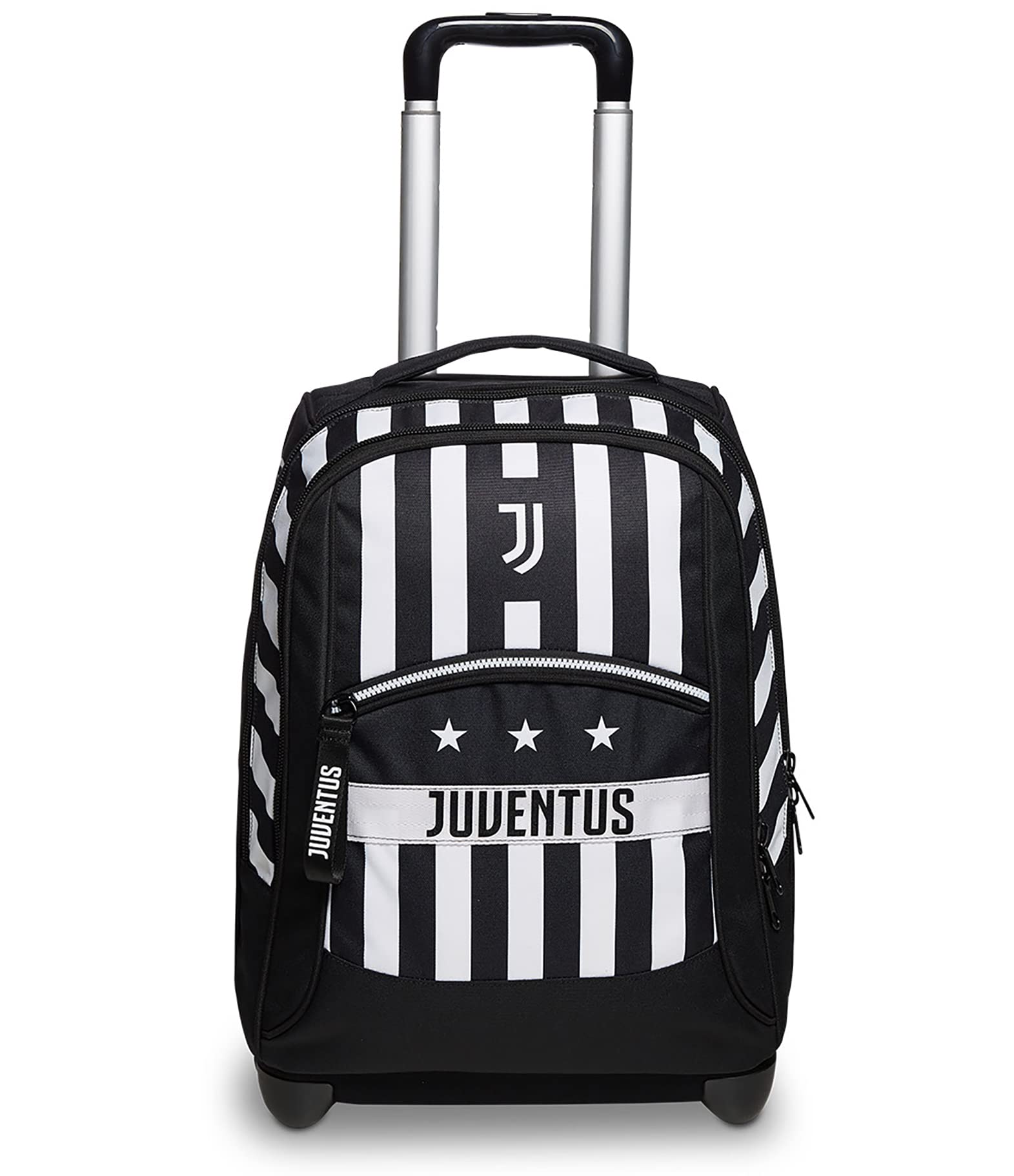 Seven Big Trolley Juventus, Legends Team, Bianco e Nero, 2 in 1 Spallacci Per Uso Zaino, Scuola y Tempo Libero