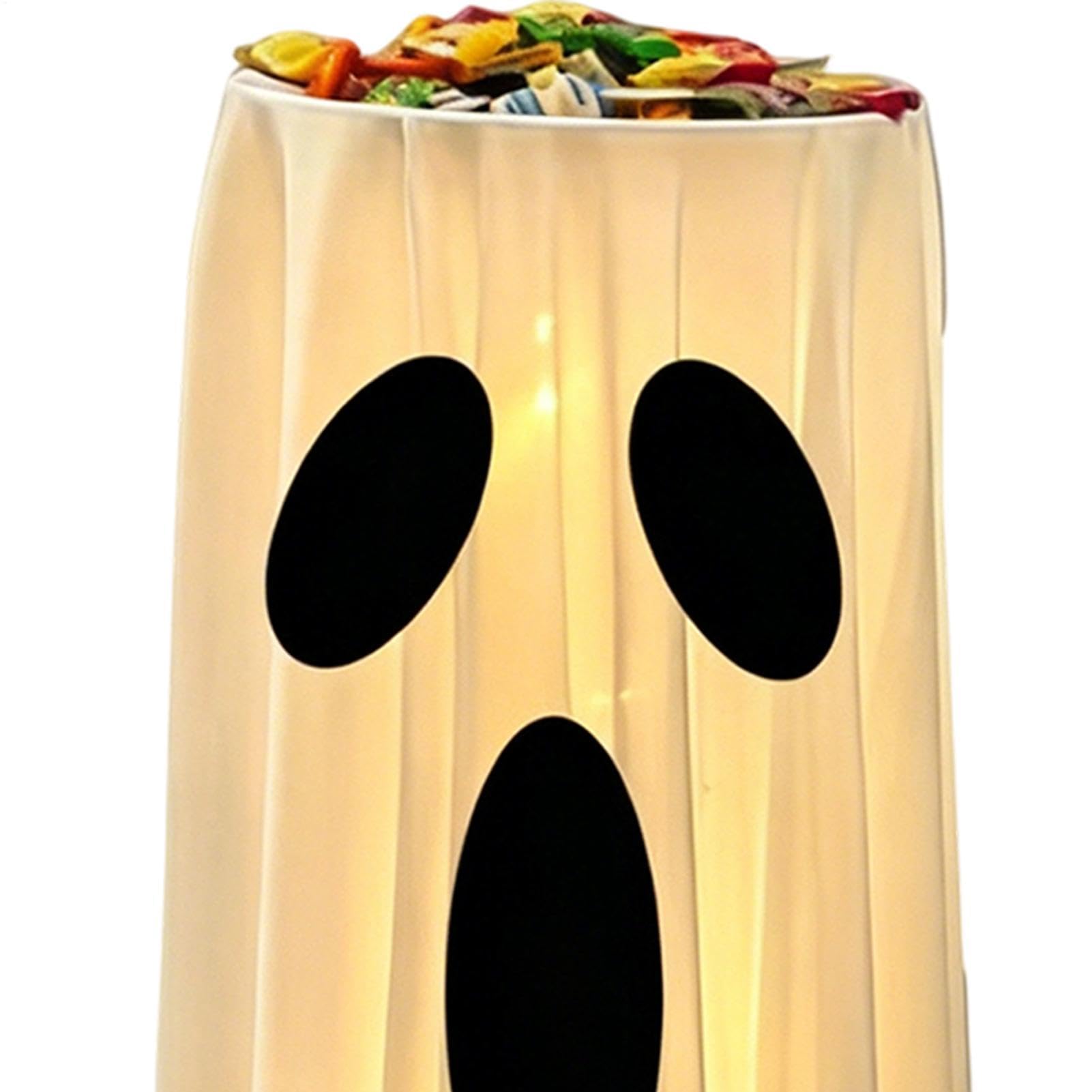 Dekoracja na zewnątrz z motywem duchów, podświetlana dekoracja ogrodowa na Halloween