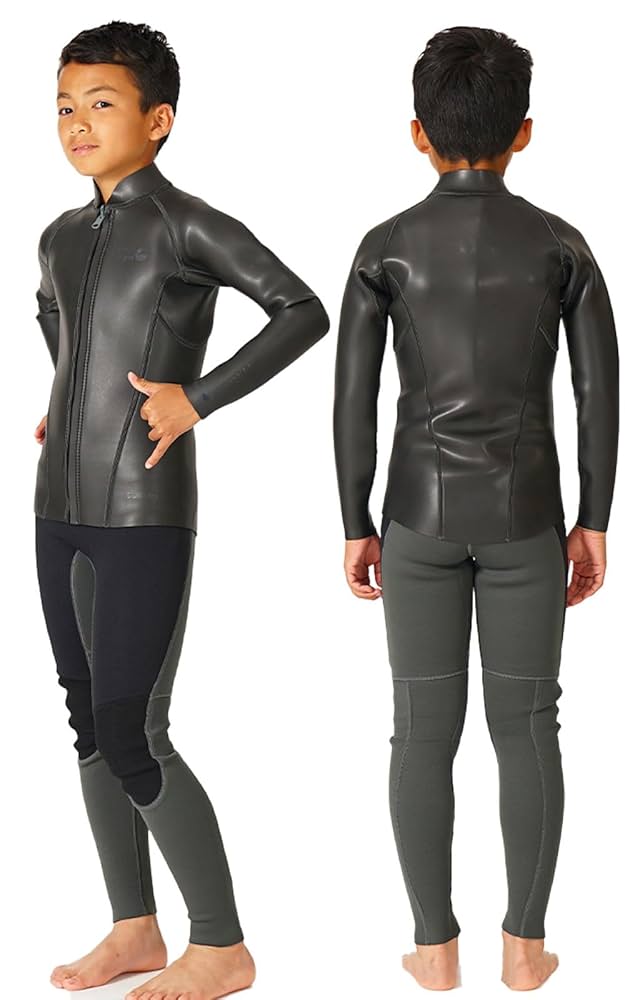 Helei Waho ロングジョン ジャケット2点セット！Sサイズ Amazon | HeleiWaho ヘレイワホ 子ども用 ウェットスーツ セット