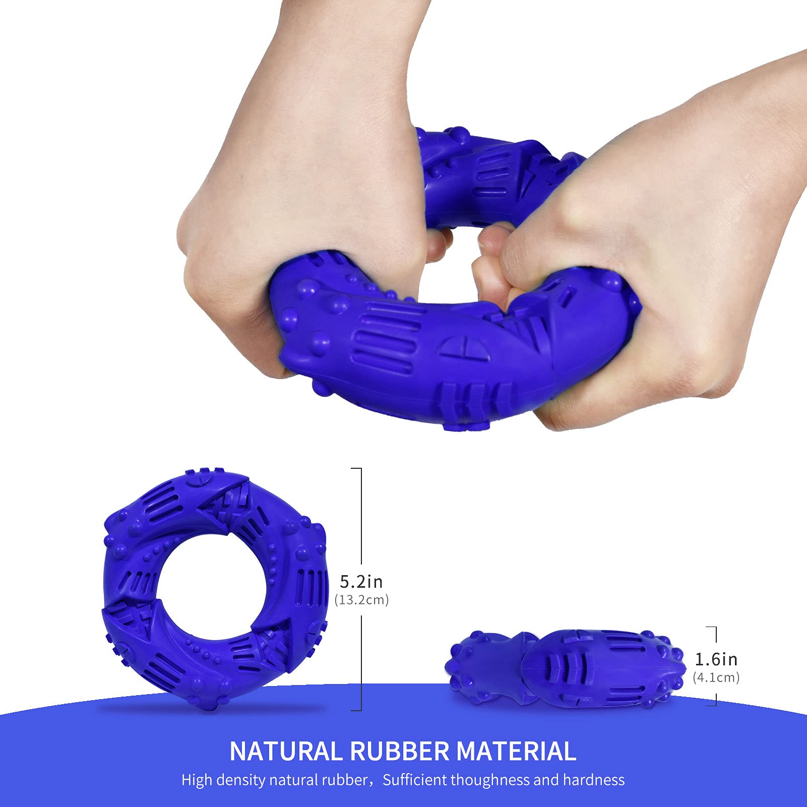 Xerath Dog Chew Toys for Aggressive Chewers/Tough Durable Natural Rubber Puppy Chew Toys/Interactive Training Teething Toys/Designed for Medium to Large Dogs - Image 3