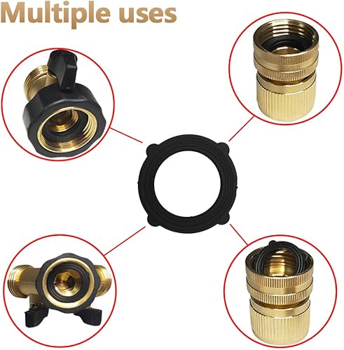 Miniatura 3 de HQMPC Juntas de manguera Junta de manguera de jardín, juntas de conector de manguera, junta tórica, 30 unidades, a prueba de fugas