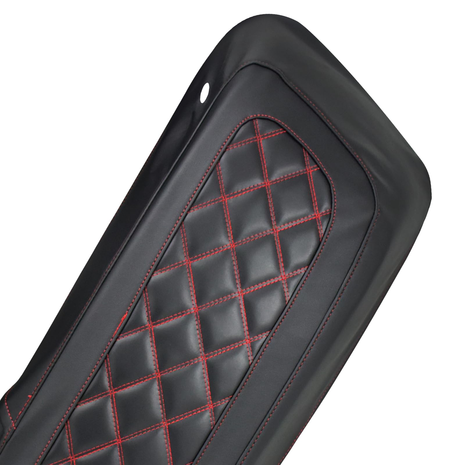 Housses de Couvercle de Sacoche, Housses rigides pour Harley Touring Street Glide Road Glide Road King Electra Glide Tri Glide 2014-2024 (Coutures Rouges)