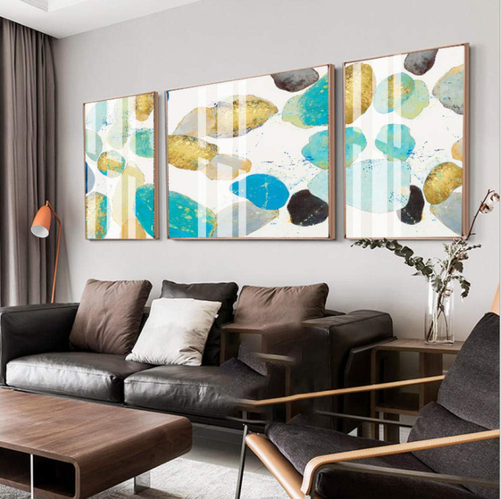 Peinture de paysage minimaliste pour donner de la profondeur à un petit salon