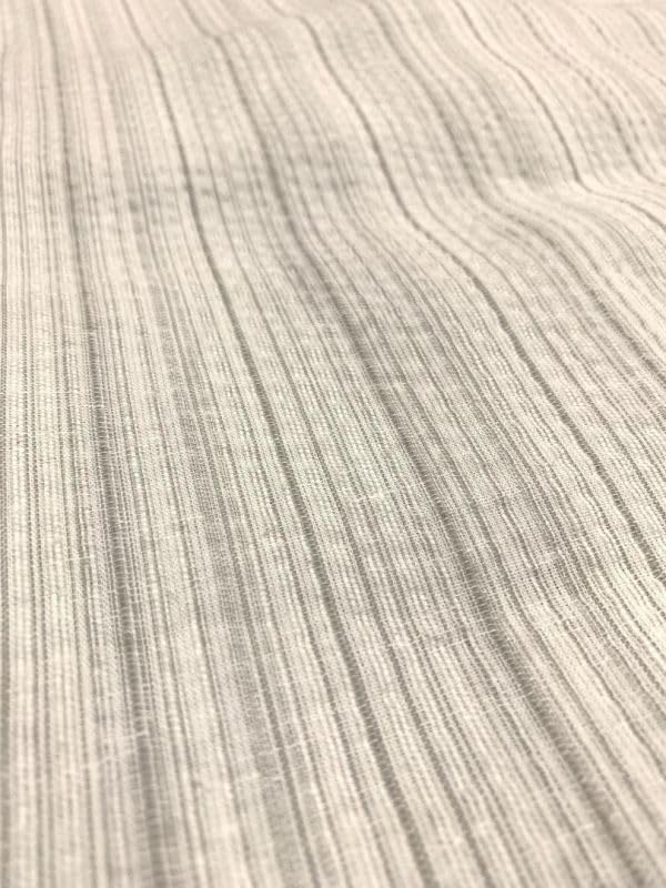 古典綿麻しじら織り浴衣 最高級しじら織浴衣の白 浴衣＆着物として着用可 粋な縞模様柄綿麻織 浴衣 綿麻浴衣 呉服店購入 しじら織り