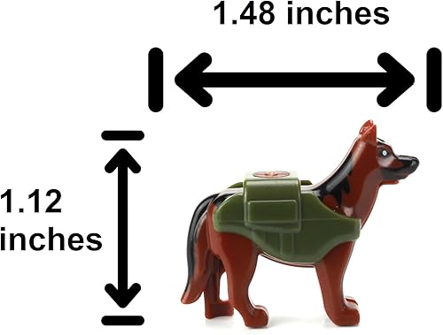 Miniatura 2 de Battle Brick Coleccionable perro de servicio coleccionable Police K9 | Compatible con Lego Bricks | Gran regalo para mayores de 10 años
