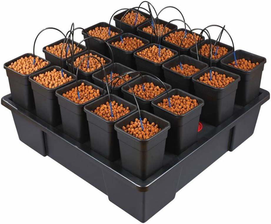 Wilma X-X-Large 20 x 6 Litre Pot Hydroponic Dripper System + Black Orchid Pro Timer