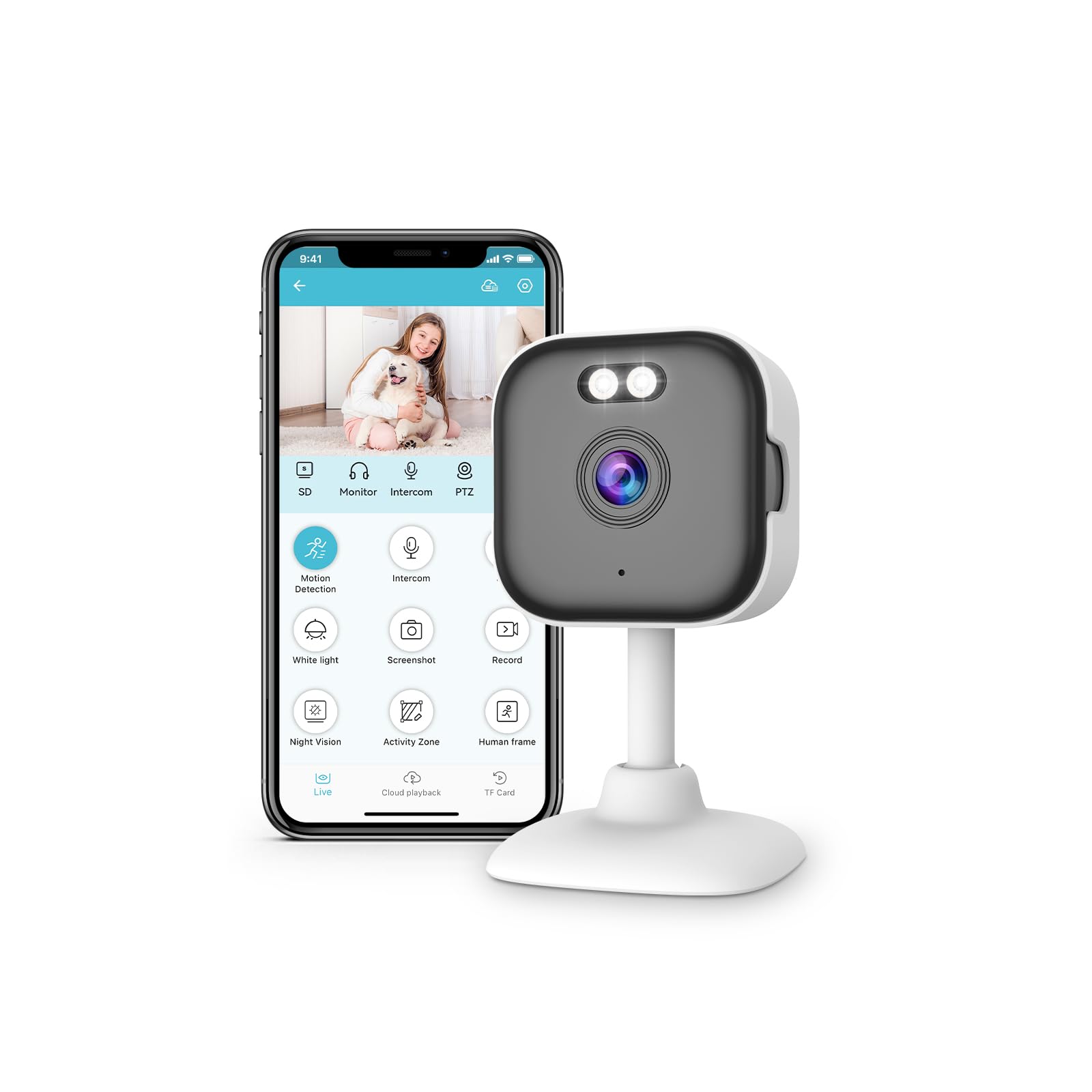 pet camera vstarcam ip camera app Wifi Camera Indoor Wireless VSTARCAM Pet Camera With Laser, 3MP