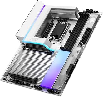 N9 Z890 - Intel Z890 LGA 1851 ATX Gaming Motherboard for Core Ultra (Series 2) - 20+1+1, DDR5, 5x M.2, PCIe 5.0, Wi-Fi 7, 5GbE, Thunderbolt 4 - RGB, Full-Metal Cover - White PCB