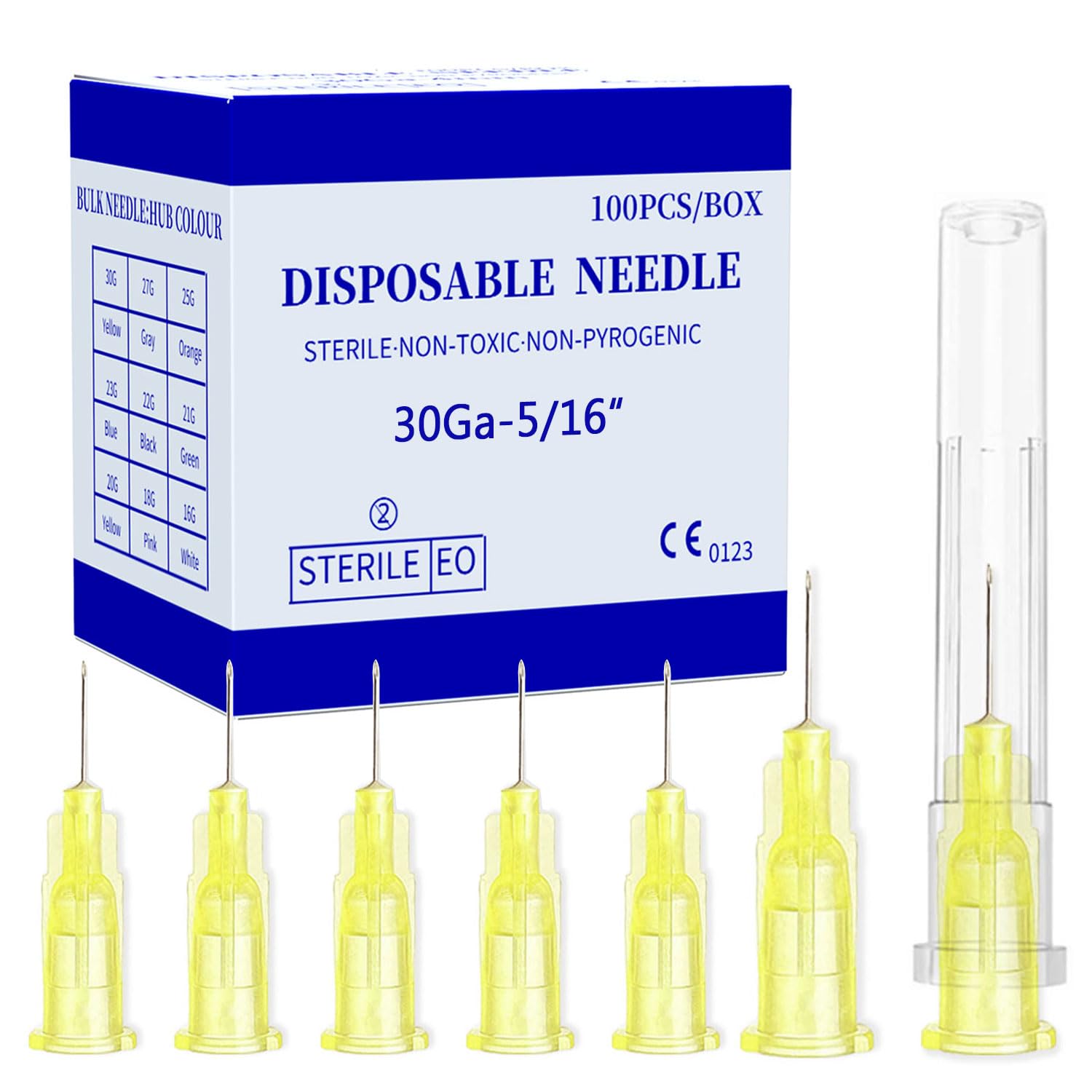 Disposable Luer Lock Needle 32Ga 4mm 100Pack(32Ga-4mm) — Amazon image 9