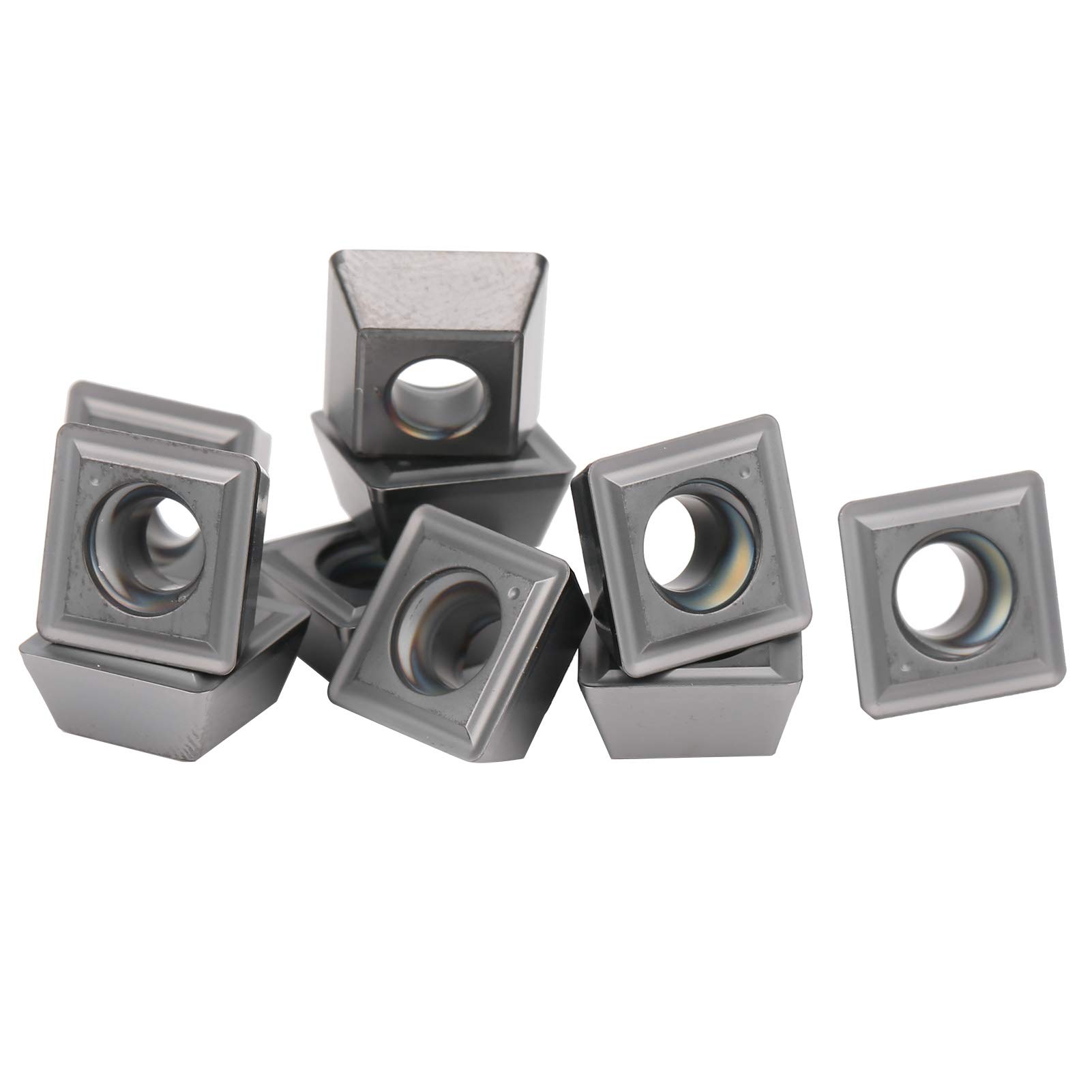 BORDSTRACT Inserto CNC, 10 Piezas SPMG090408‑TG LF6018 Hoja de Herramienta de torneado de Torno de carburo cementado para semiacabado y Acabado