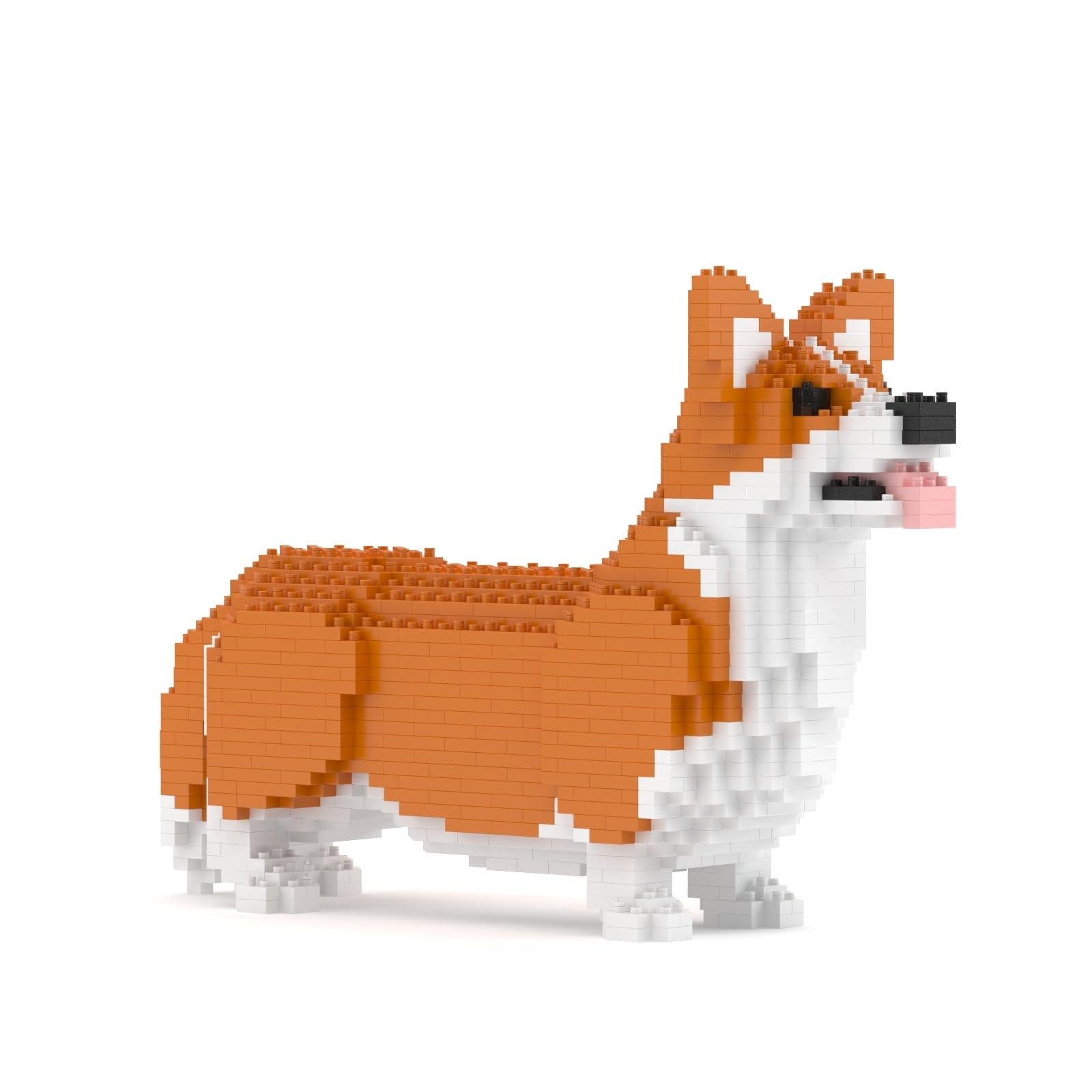 Amazon.com: JEKCA Welsh Corgi 02S-M01B | Dog Plastic Building