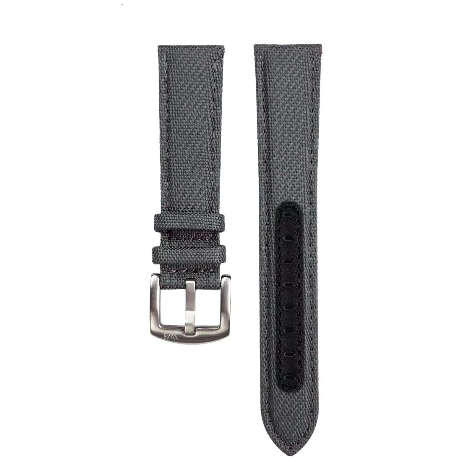 Cinturino in tela premium | 10 colori – 18, 19, 20, 21, 22 mm – Chiusura: argento spazzolato | Cordura, pelle | cinturino di ricambio