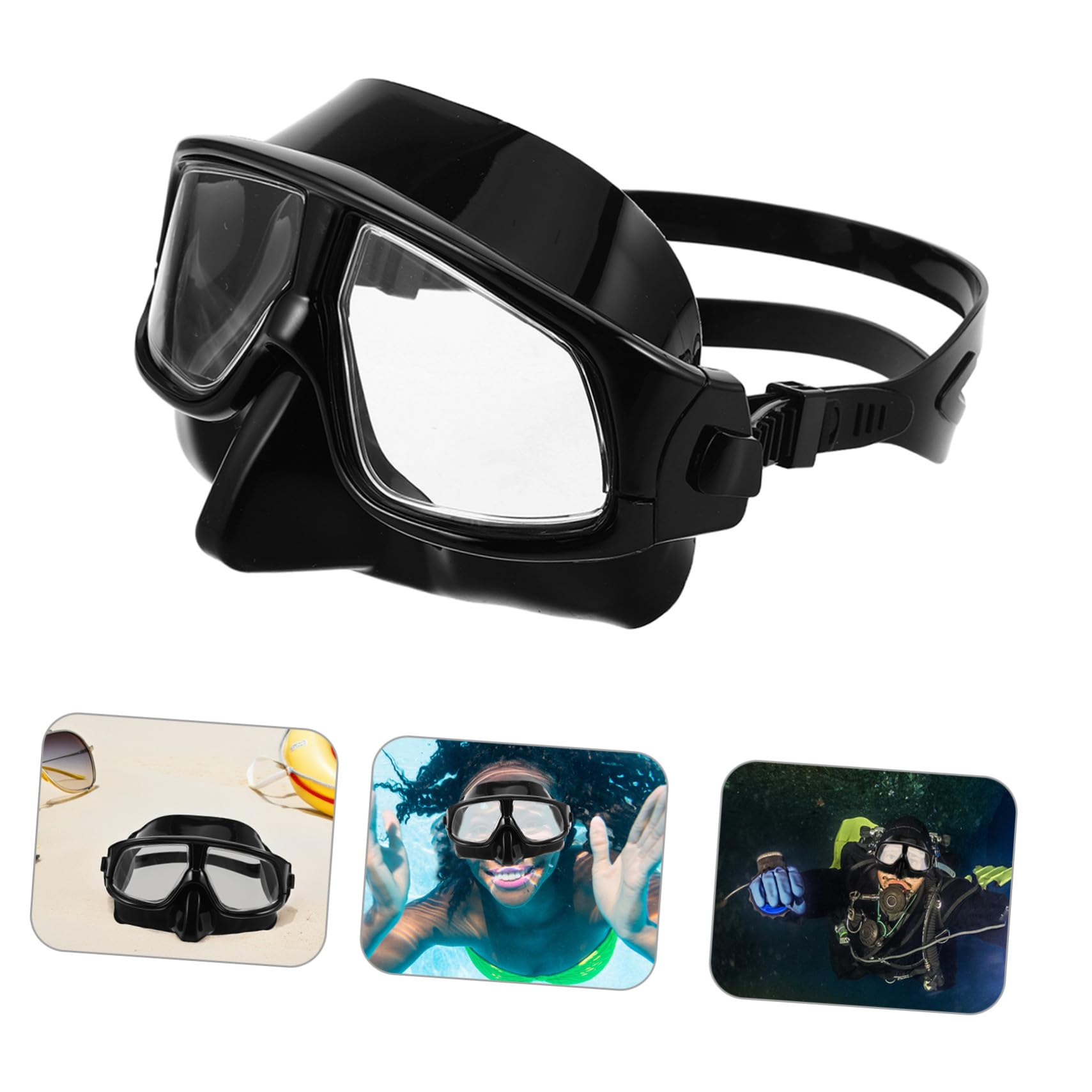 iplusmile Máscara de Buceo para Adultos Ligera con Sellado Antileak Visión y Nasal Gafas para Natación Snorkel y Buceo Piscina