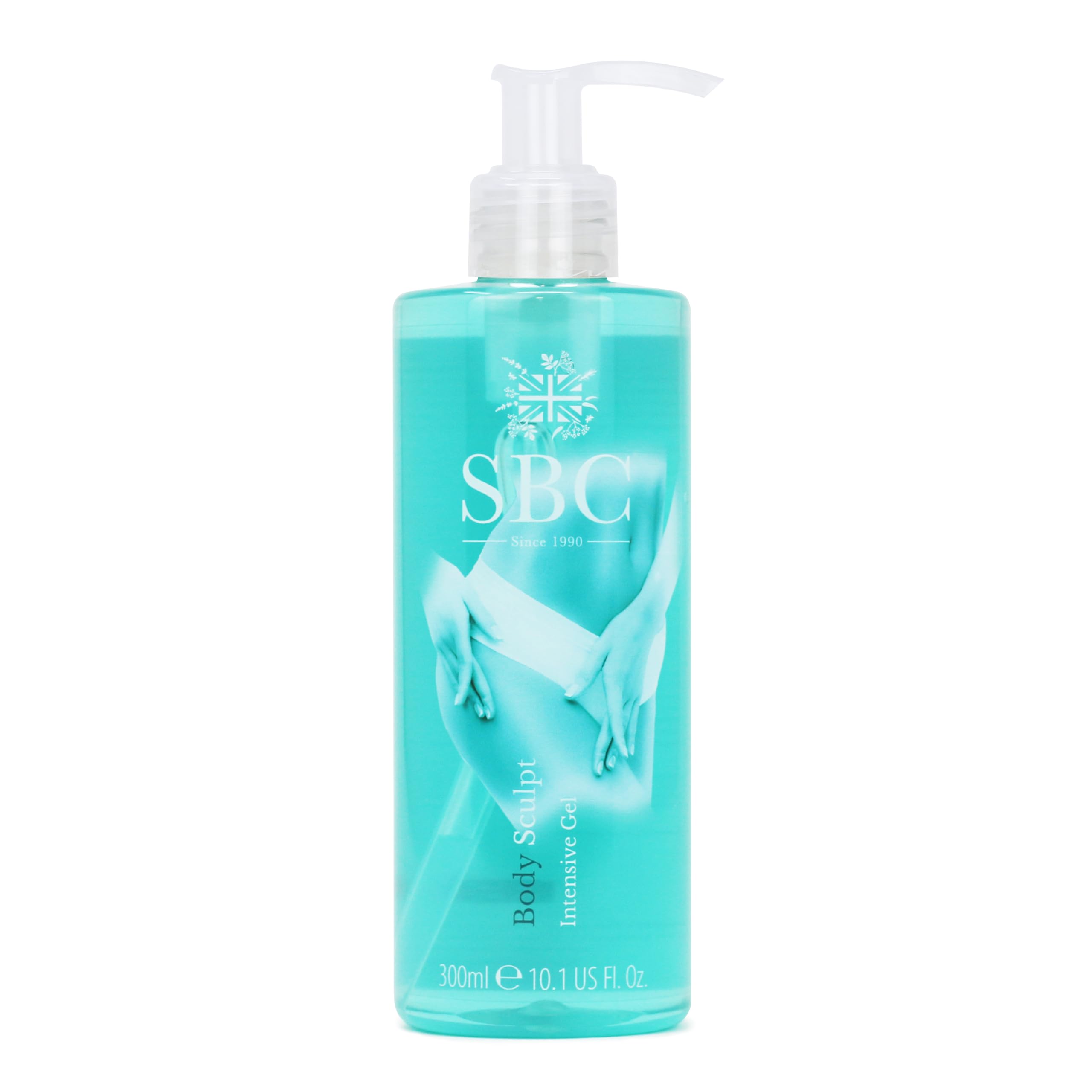 SBC Body Sculpt Intensive Gel for Thighs, Hips & Stomach – Firming & Smoothing Treatment with Red & Green Algae, Menthol & Aloe Vera to Reduce the Appearance of Cellulite, Boost Circulation, 300 ml