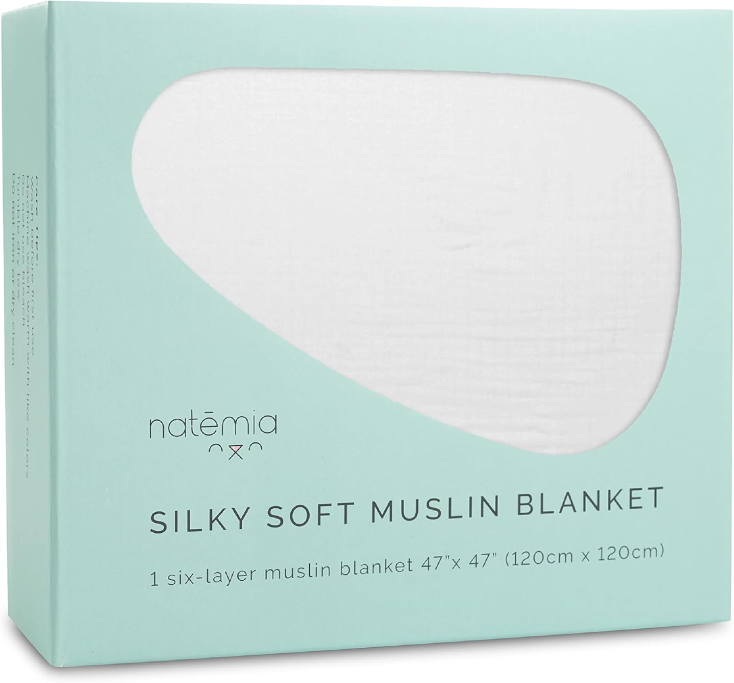 Natemia Muslin Baby Blanket – Silky Soft 6-Layer Blanket for Girls and Boys – Newborn Essentials – Large Unisex Swaddle, Multi-Use as Towel, Stroller Cover, Swaddles for Infants – 47″ x 47″ Natemia Muslin Baby Blanket – Silky Soft 6-Layer Blanket for Girls and Boys – Newborn Essentials – Large Unisex Swaddle, Multi-Use as Towel, Stroller Cover, Swaddles for Infants – 47″ x 47″