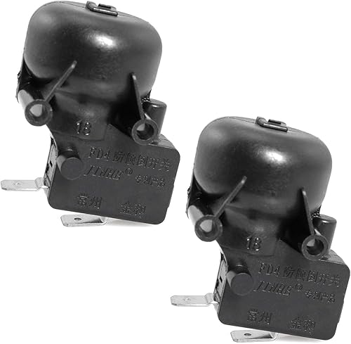 Magic&shell Interruptor de punta 2 interruptores de CA 125 V250 V 16 A con dos terminales para calentador de patio eléctrico interruptor anti-volcado