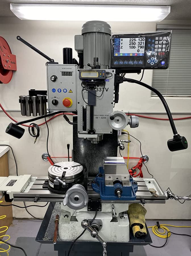 Miniatura 9 de Pantalla LCD DRO de lectura digital multifunción de 2 ejes, 5um 6 x 20 pulgadas, escalas magnéticas EIA-422, salida IP67, sensor de codificador OEM