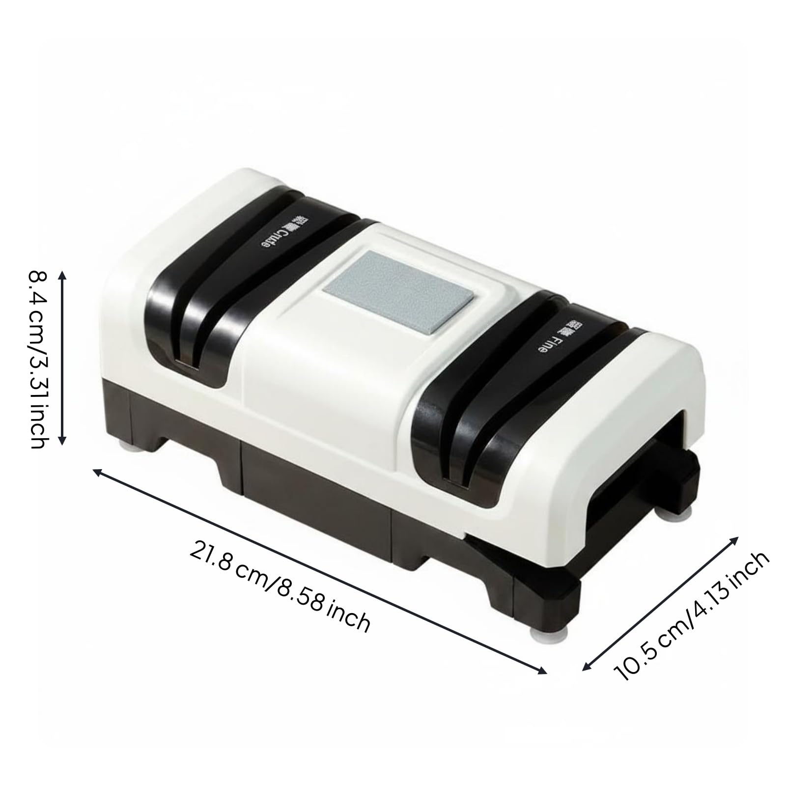 Aiguiseur de Couteaux Électrique Affûtage Efficace Machine à Aiguiser les Couteaux Taille Automatique pour Maison, Array, Noir Et Blanc