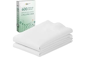 CALIFORNIA DESIGN DEN 600 Thread Count Pillowcases for Unparalleled Comfort