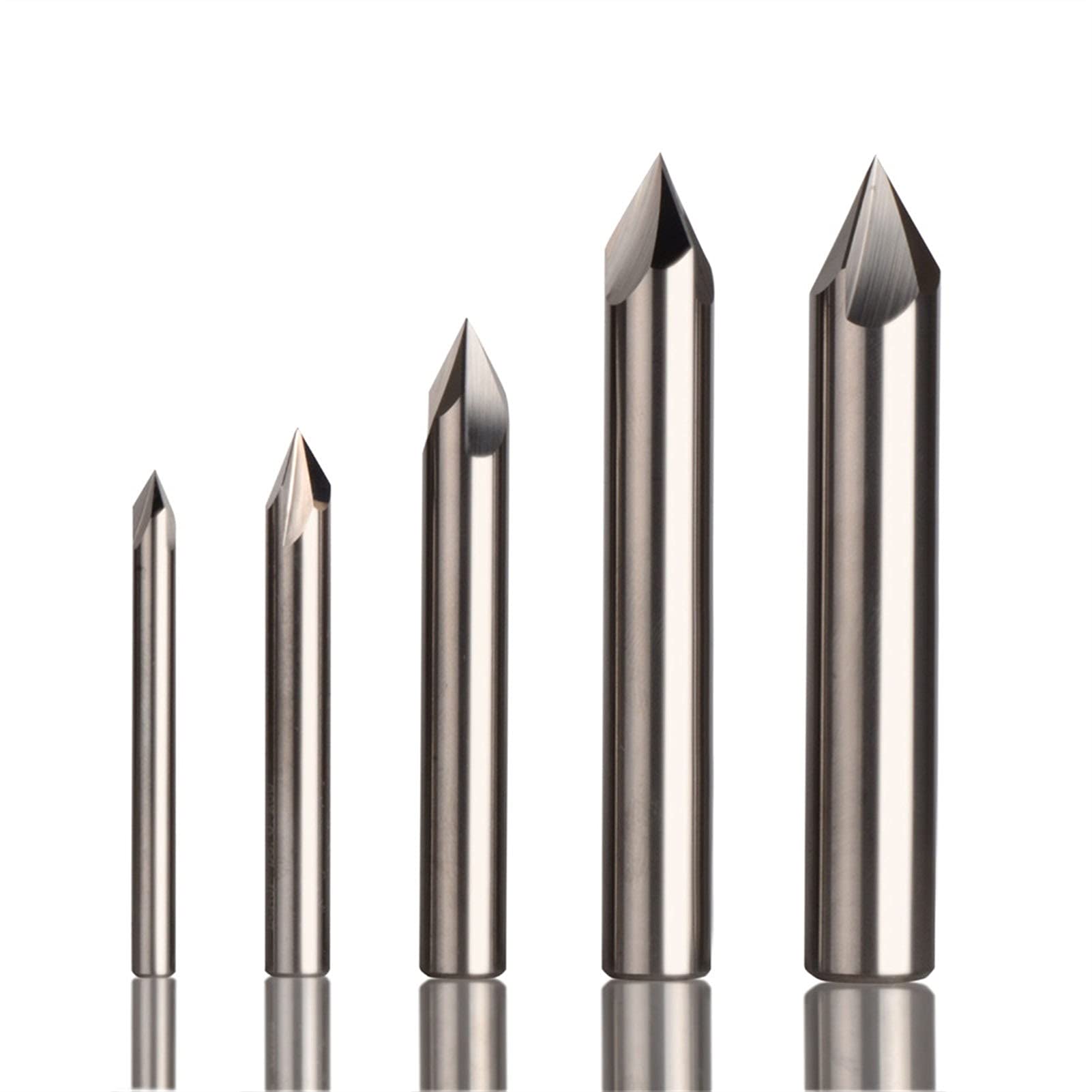 BERWENNY YINGJUN CNC Tungsten Carbide Chamfer Milling Cutter Aluminium Copper 60 90 120 Degree End Mill Router Bit (Dimensions : 1PC ECN3F D8.0 R90)