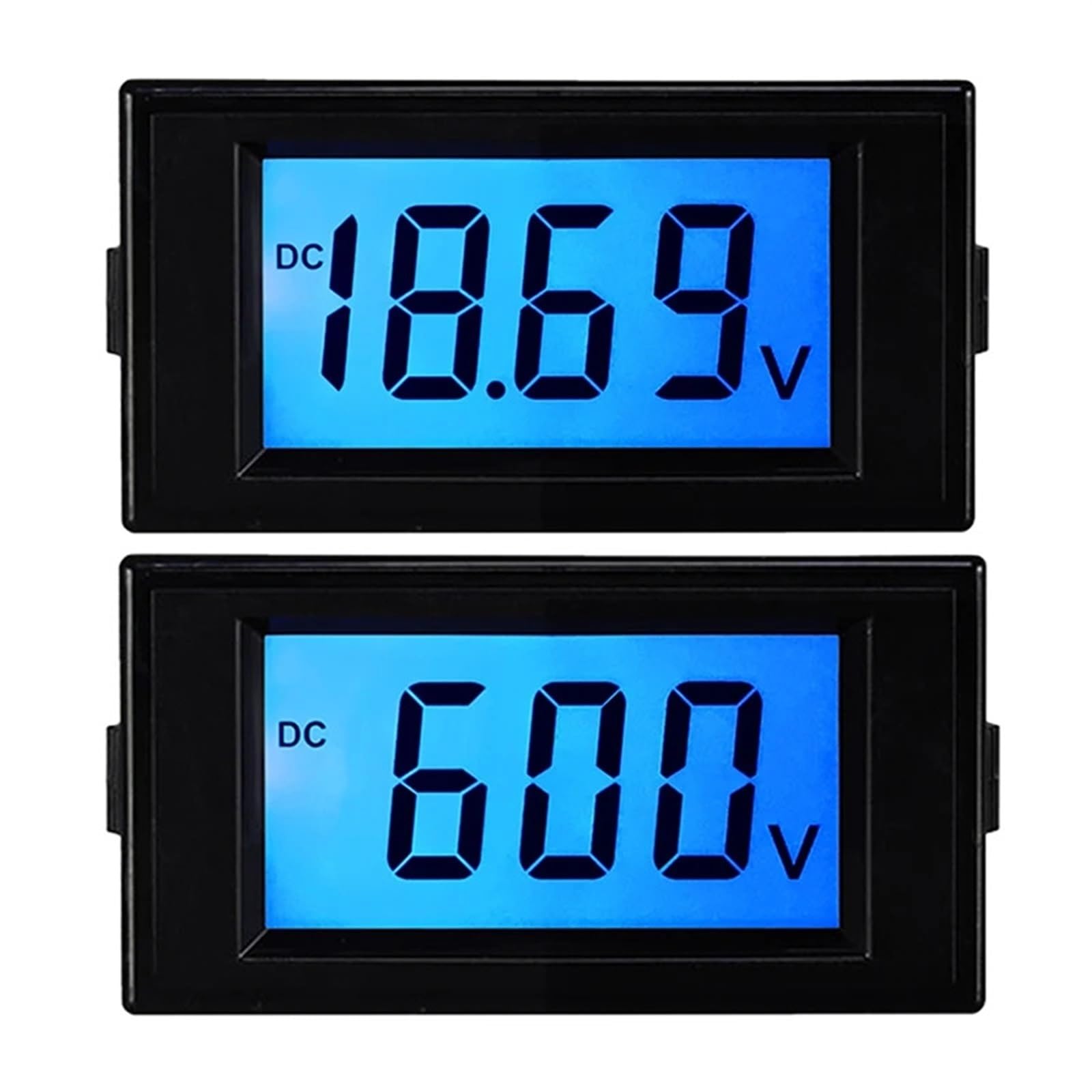 voltmetro, D69-30 Display digitale DC 12V24V48V72V Misuratore LCD 1 pz(DC20 80V,Without back cover)
