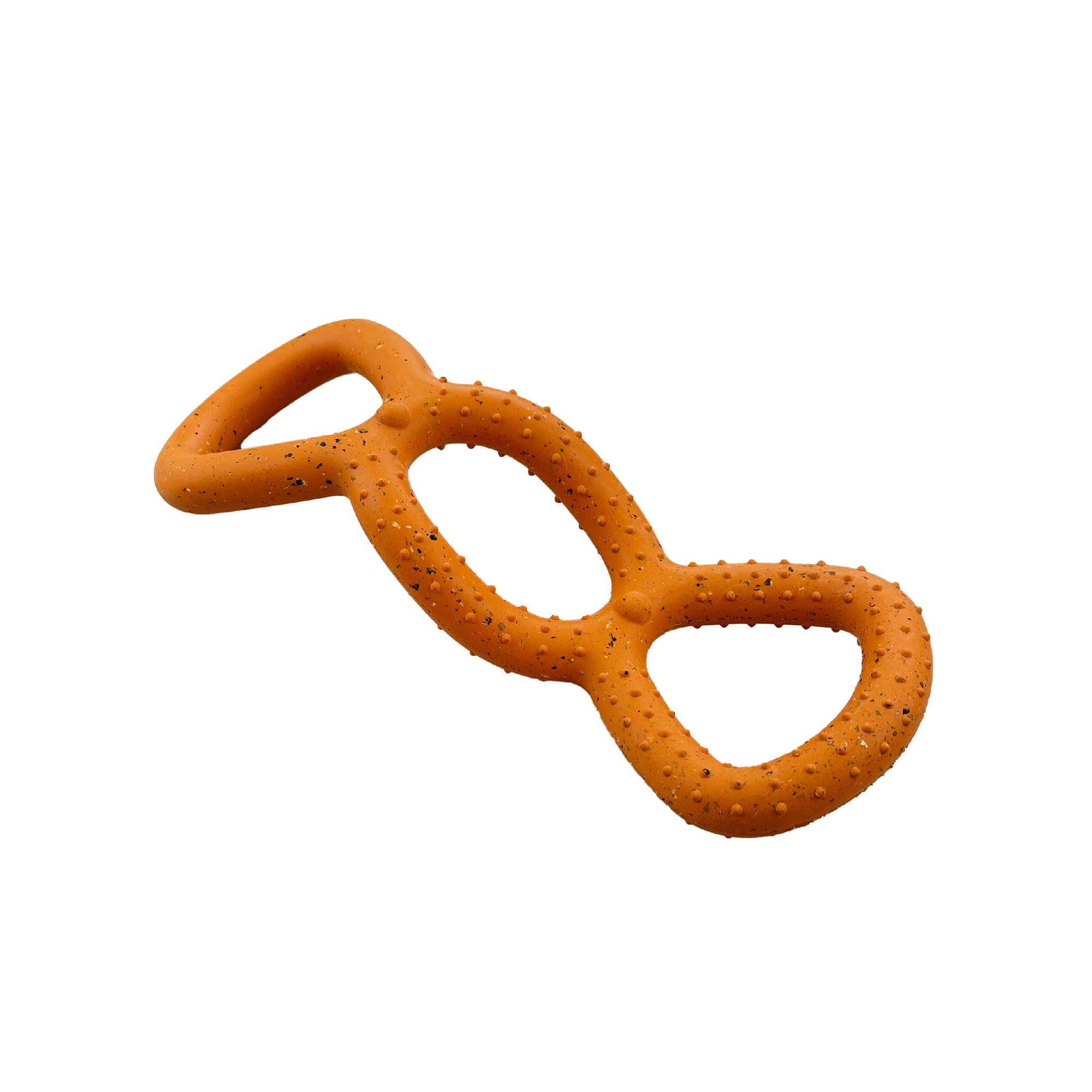 Nike Max Fusion™ Tug of War Dog Toy, Tough Natural Rubber Pull & Play for All Life Stages, Ergonomic Grip, Orange