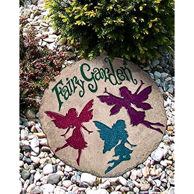 Spoontiques - Garden Decor - Bright Birds Stepping Stone - Decorative Stone for Garden