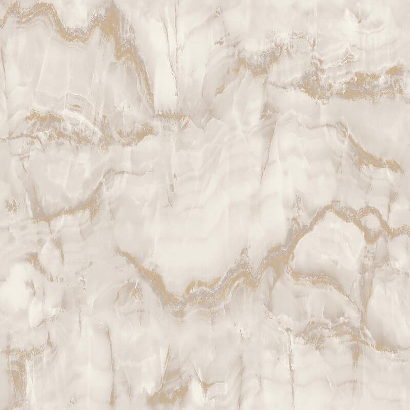Yöl Gold-M1585 Aura Geometric Wallpaper Metallic Gold