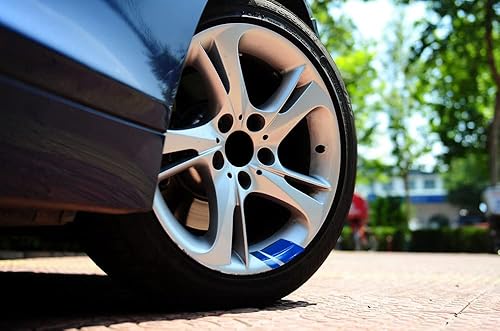 Miniatura 5 de 10 calcomanías reflectantes para llantas de automóvil, calcomanías decorativas para tamaño de 16 a 21 pulgadas, accesorios de decoración de