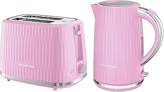 Pink Raspberry Eden 1.7L Electric Kettle and 2 Slice Toaster