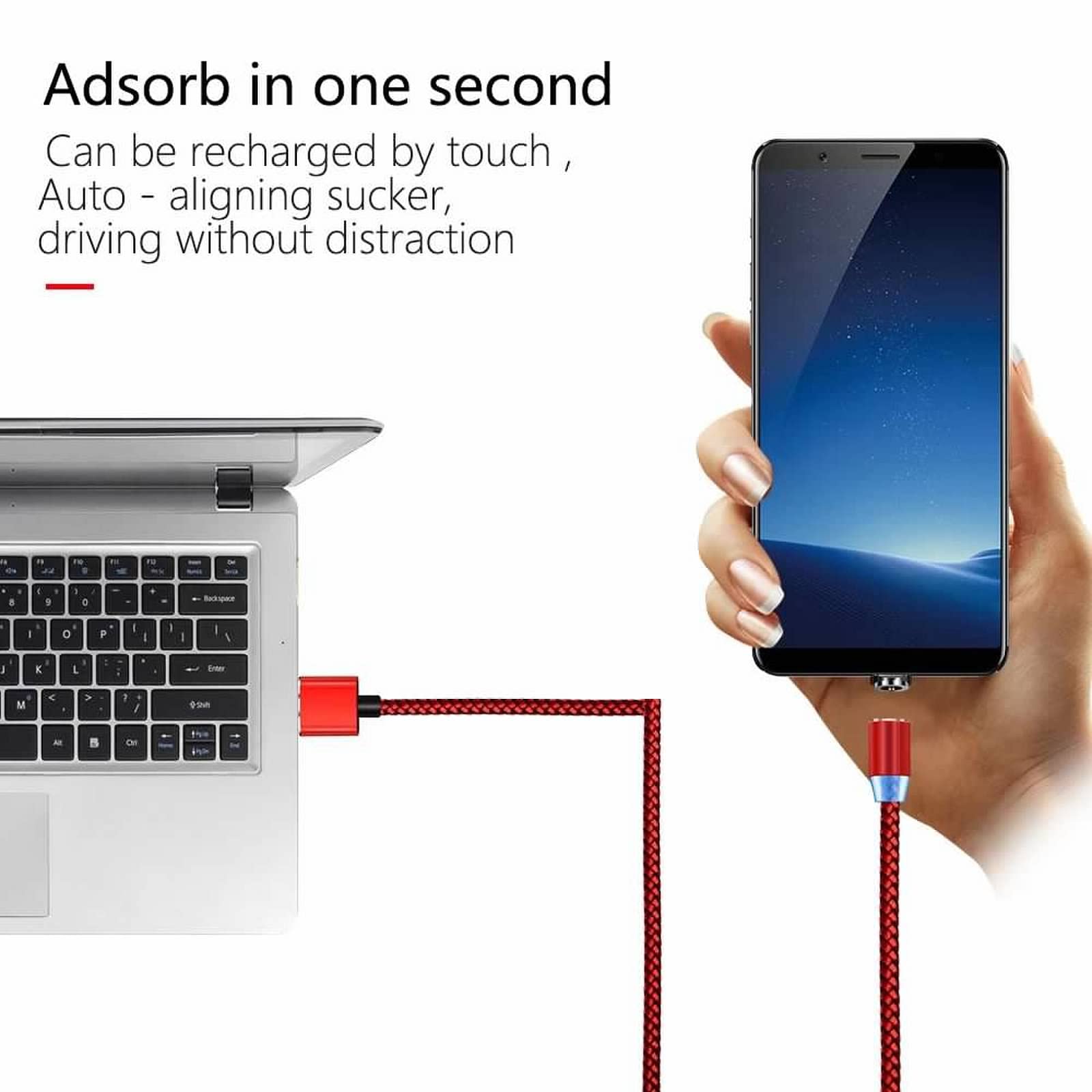 Cavo di ricarica magnetico Cavo USB rotante universale (Micro/USB C